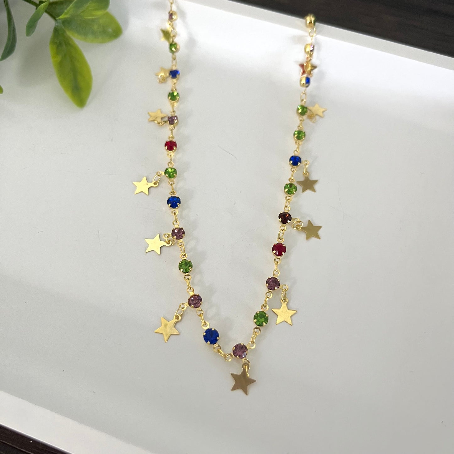 Choker estrellas y rhinestone