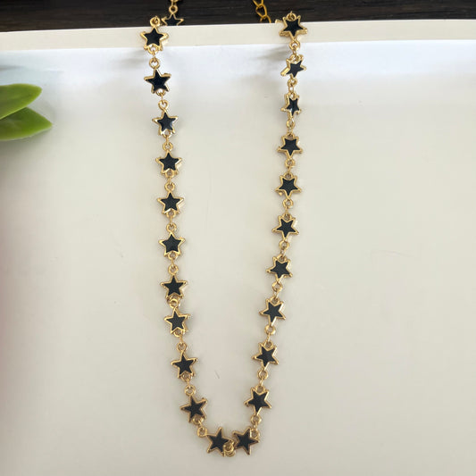 Choker estrella negra