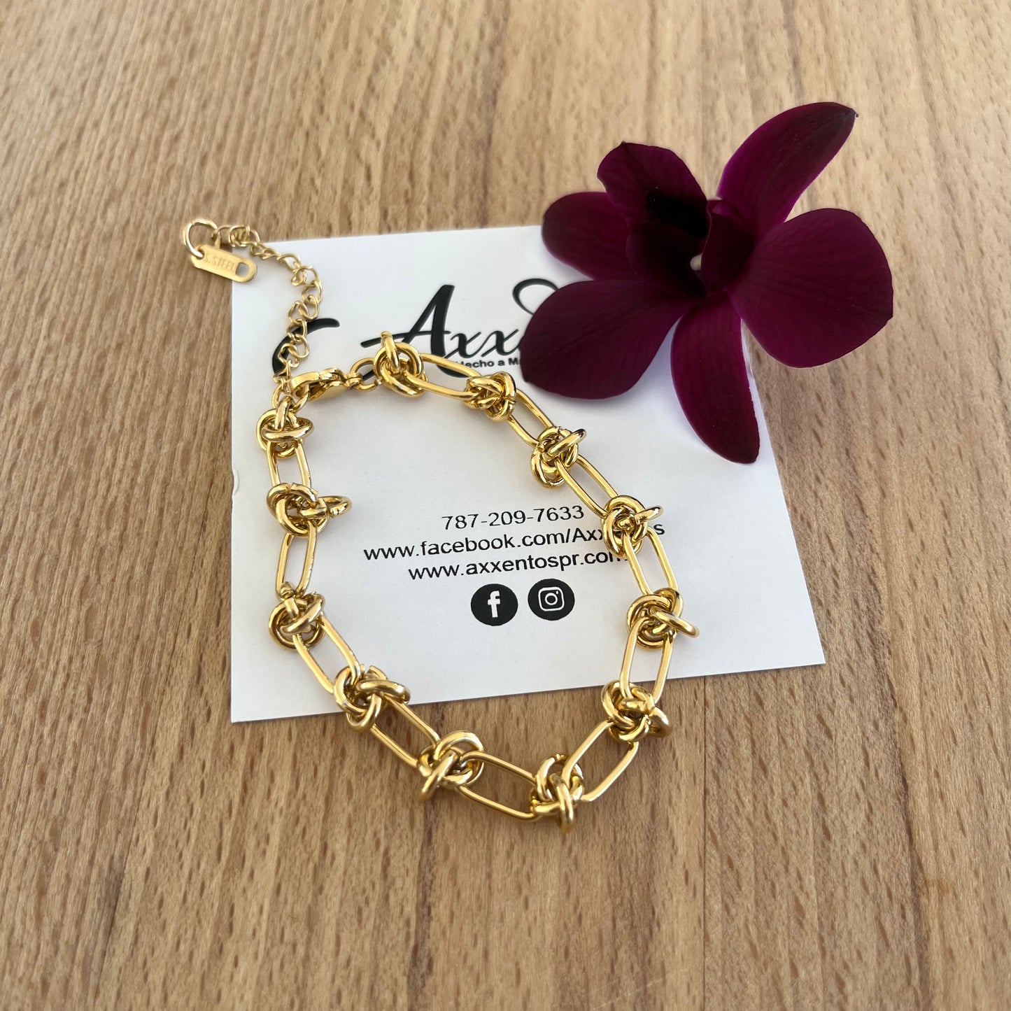 Pulsera nudo acero