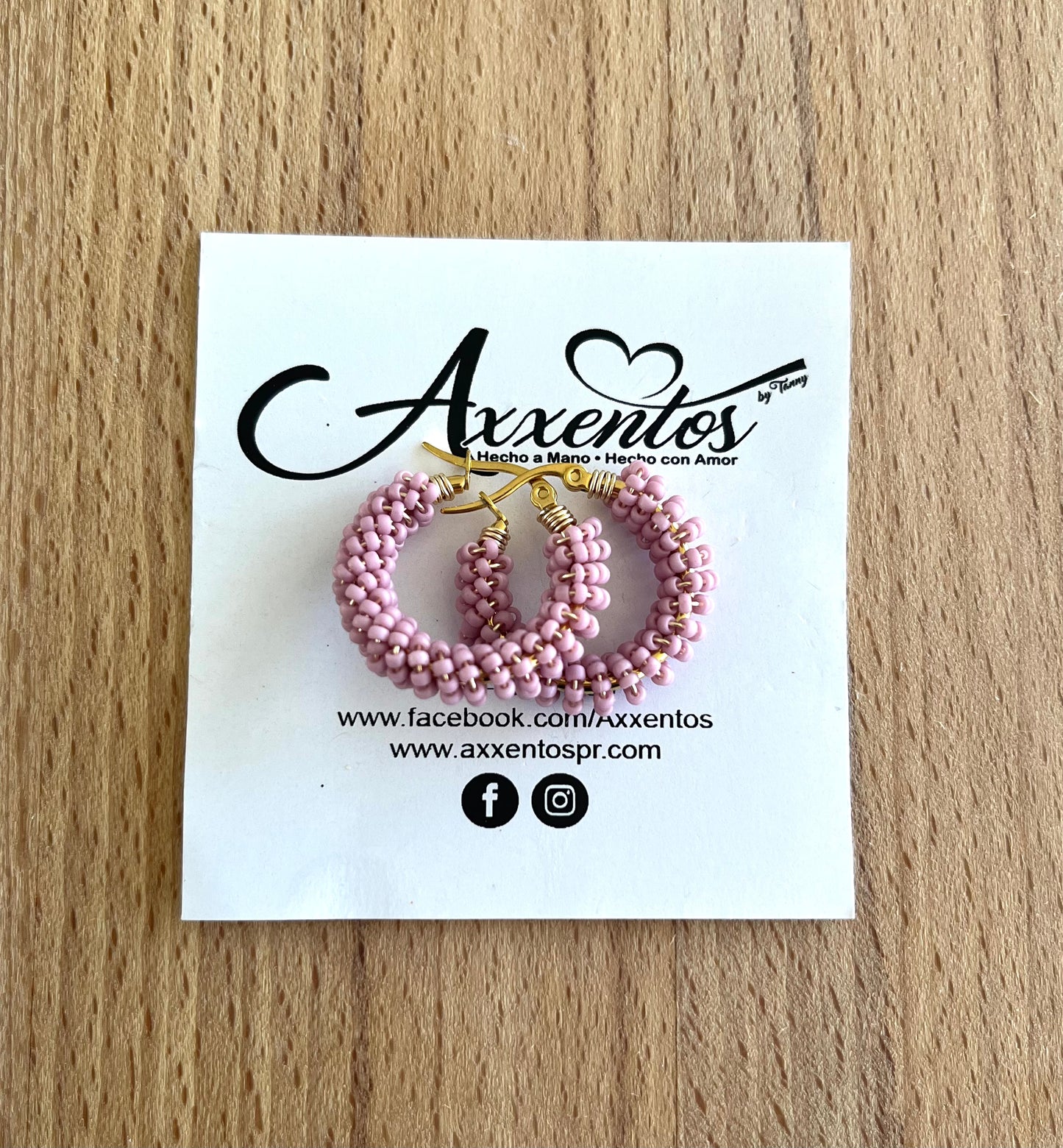 Doble hoops earrings small