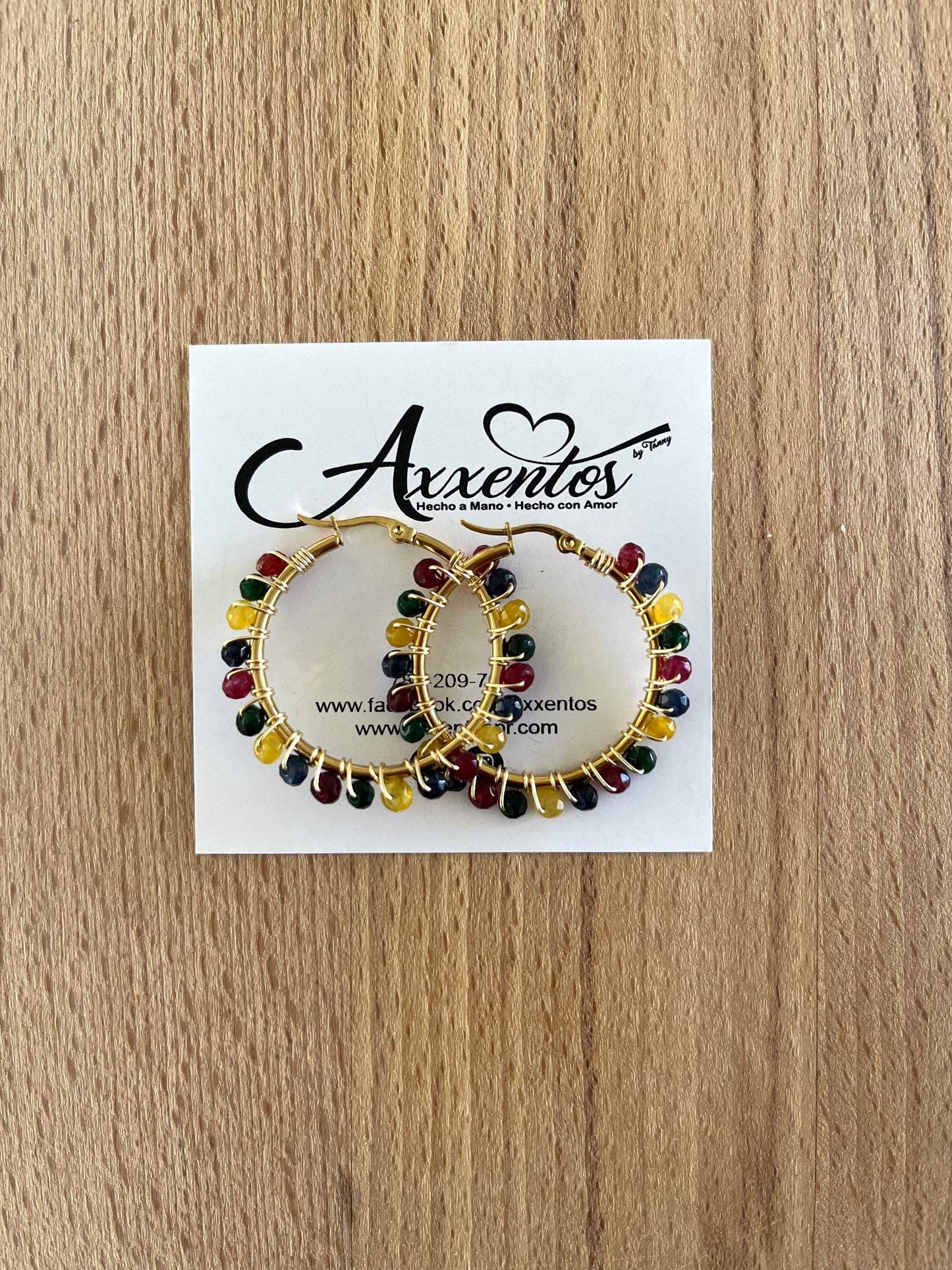 Medium hoops earrings