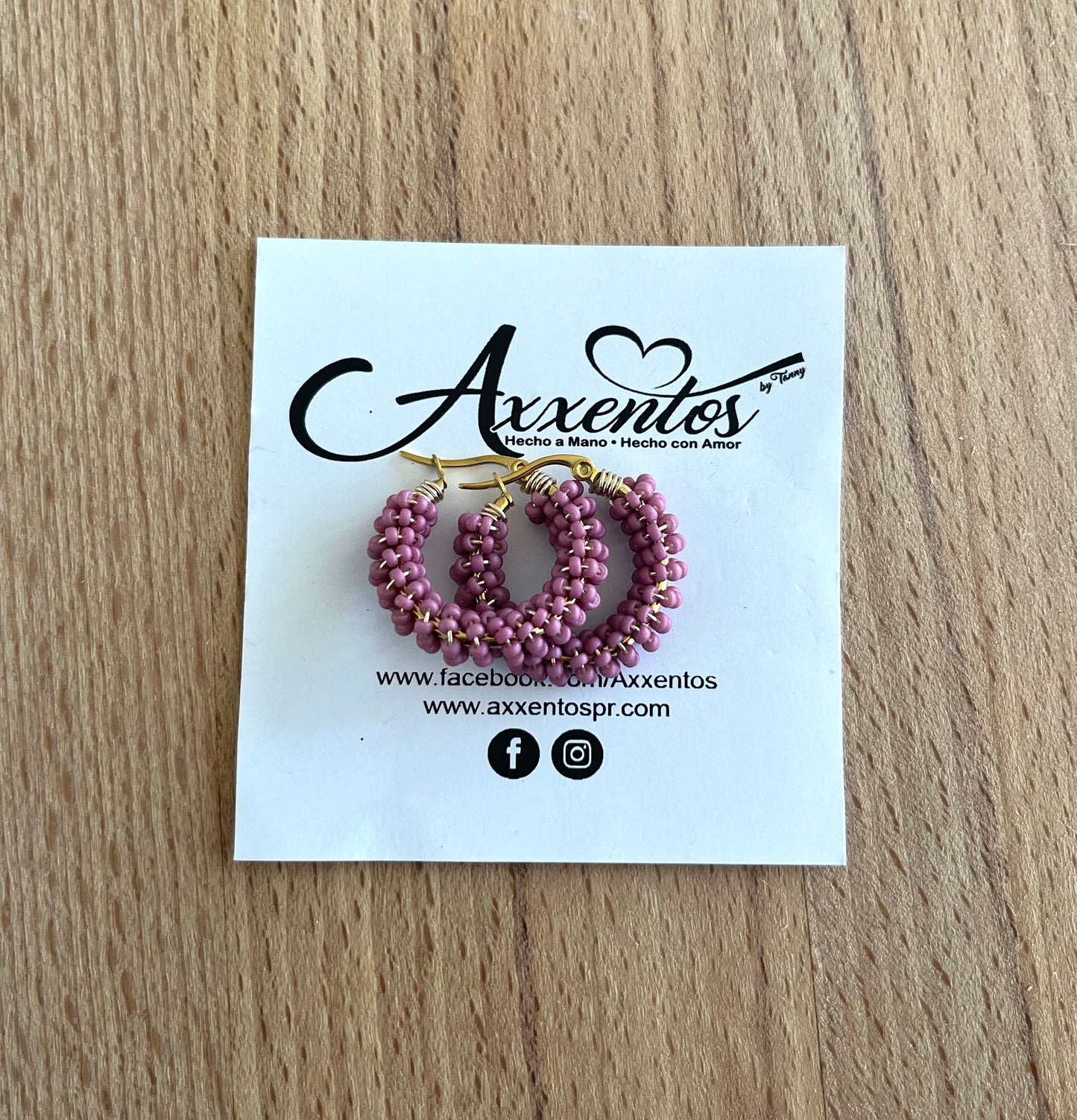 Doble hoops earrings small