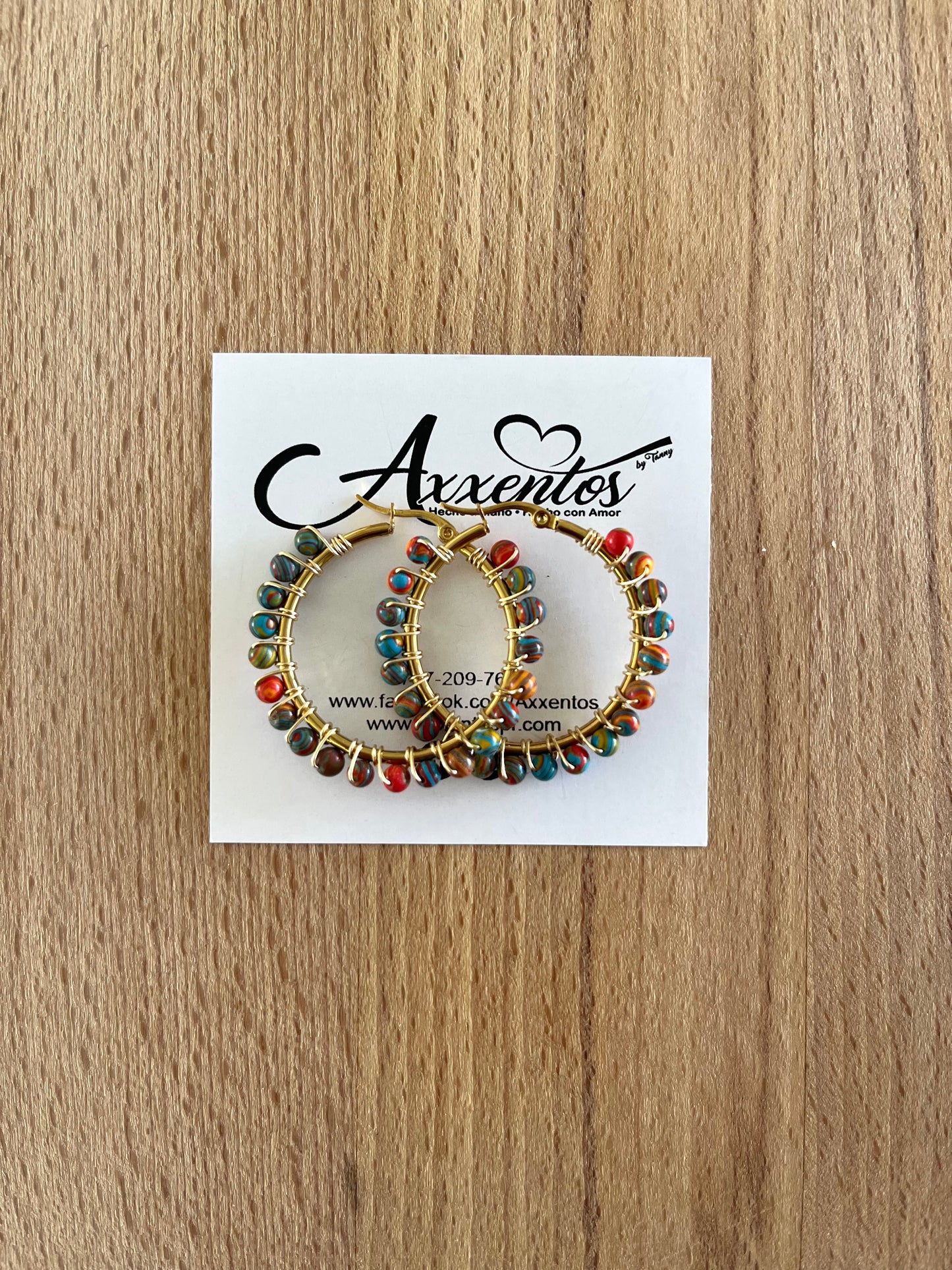 Medium hoops earrings