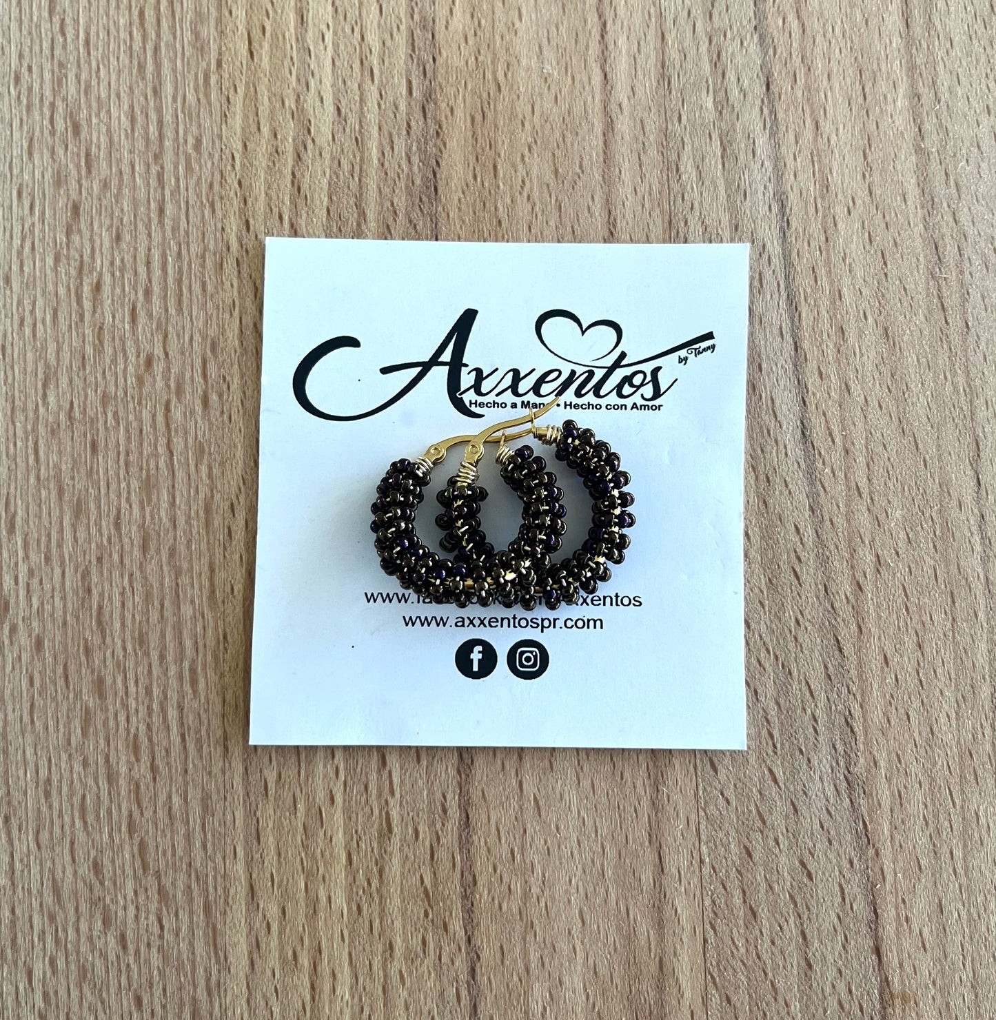 Doble hoops earrings small