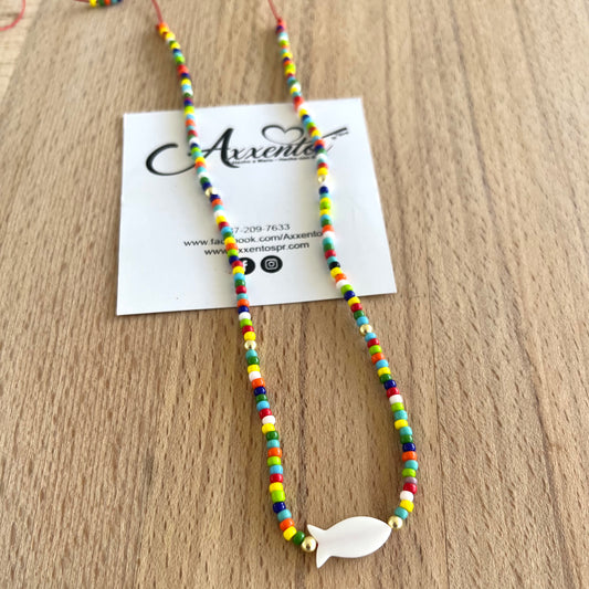 Choker pescadito hilo