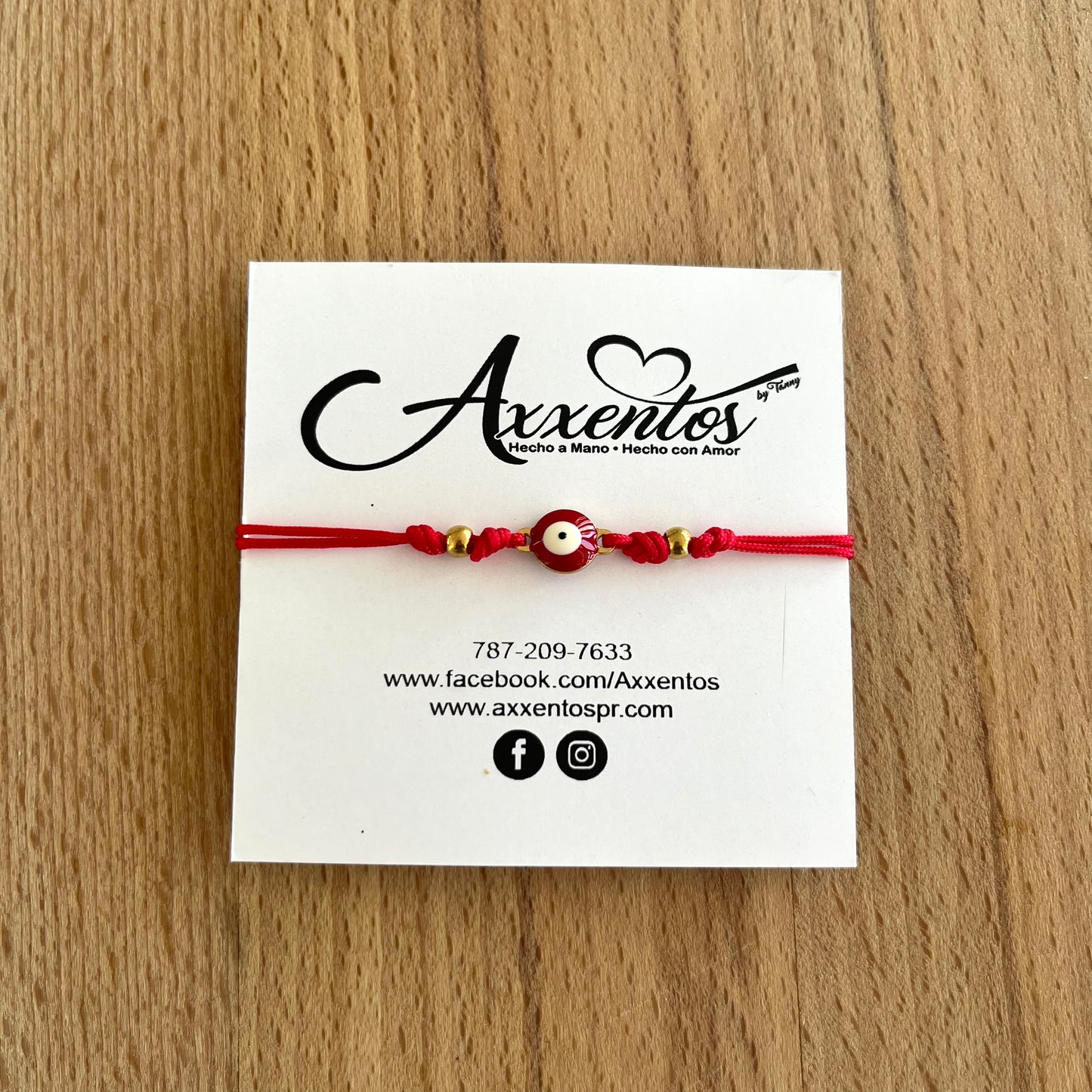 Pulsera ojo turco rojo