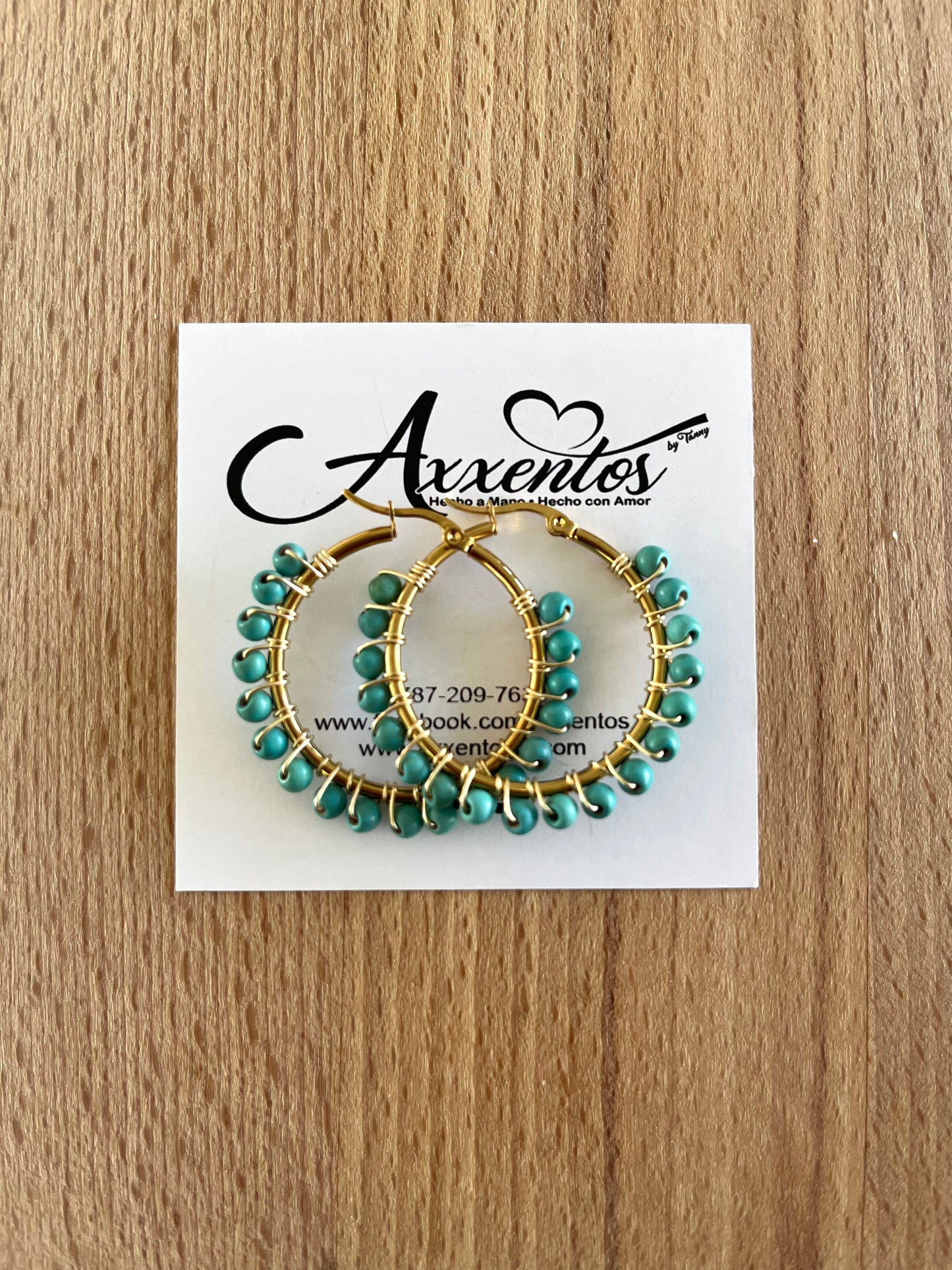 Medium hoops earrings