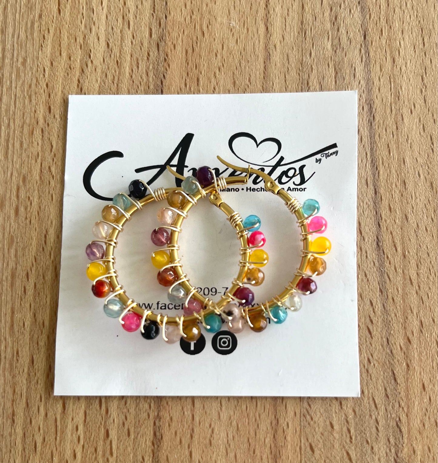 Medium hoops earrings