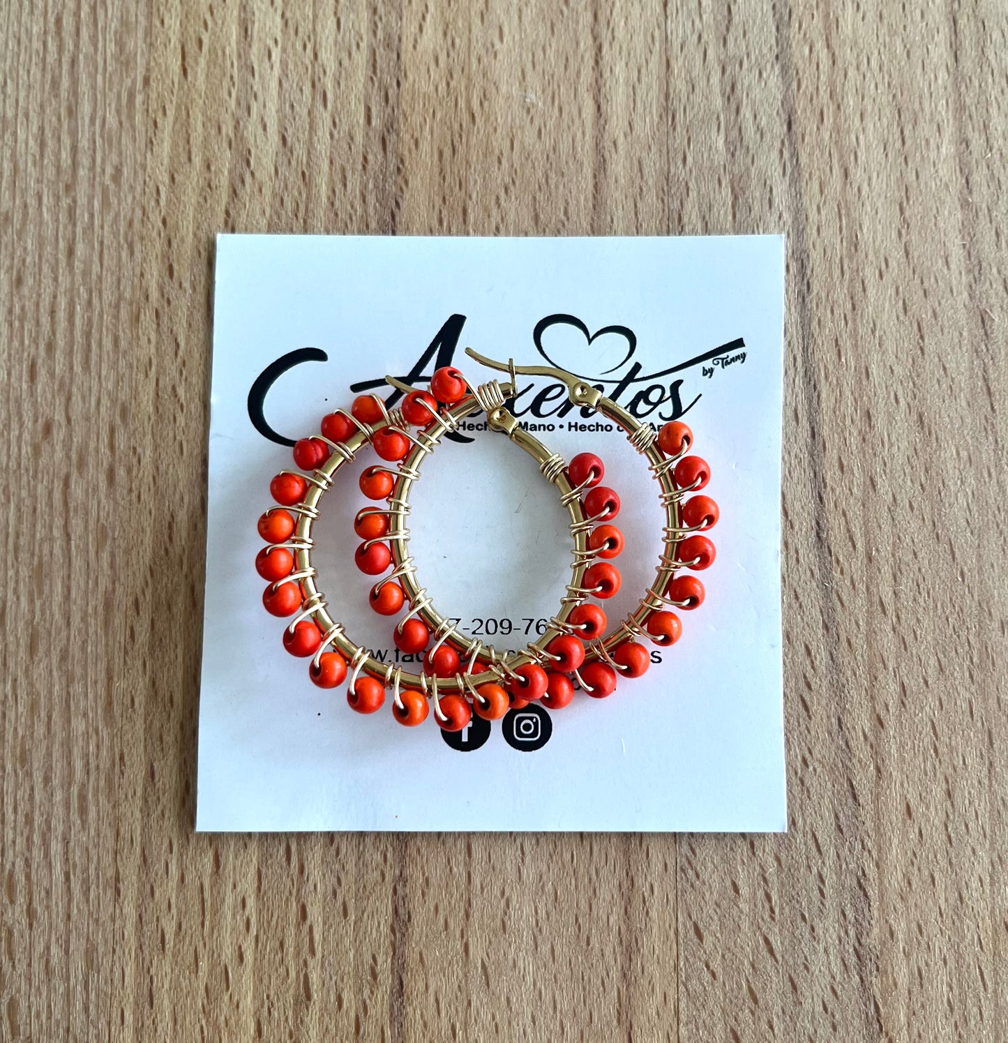 Medium hoops earrings