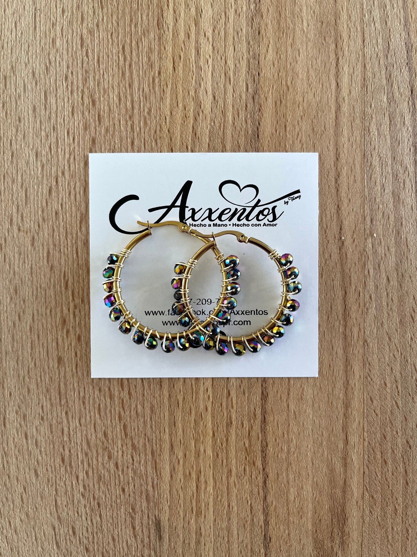 Medium hoops earrings