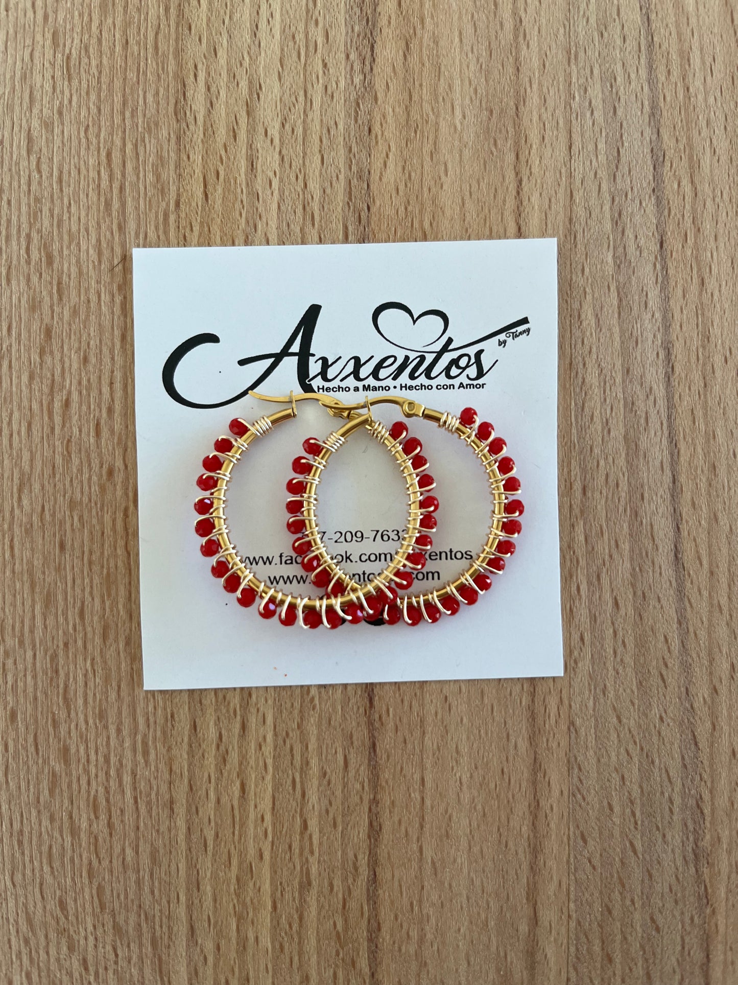 Medium hoops earrings