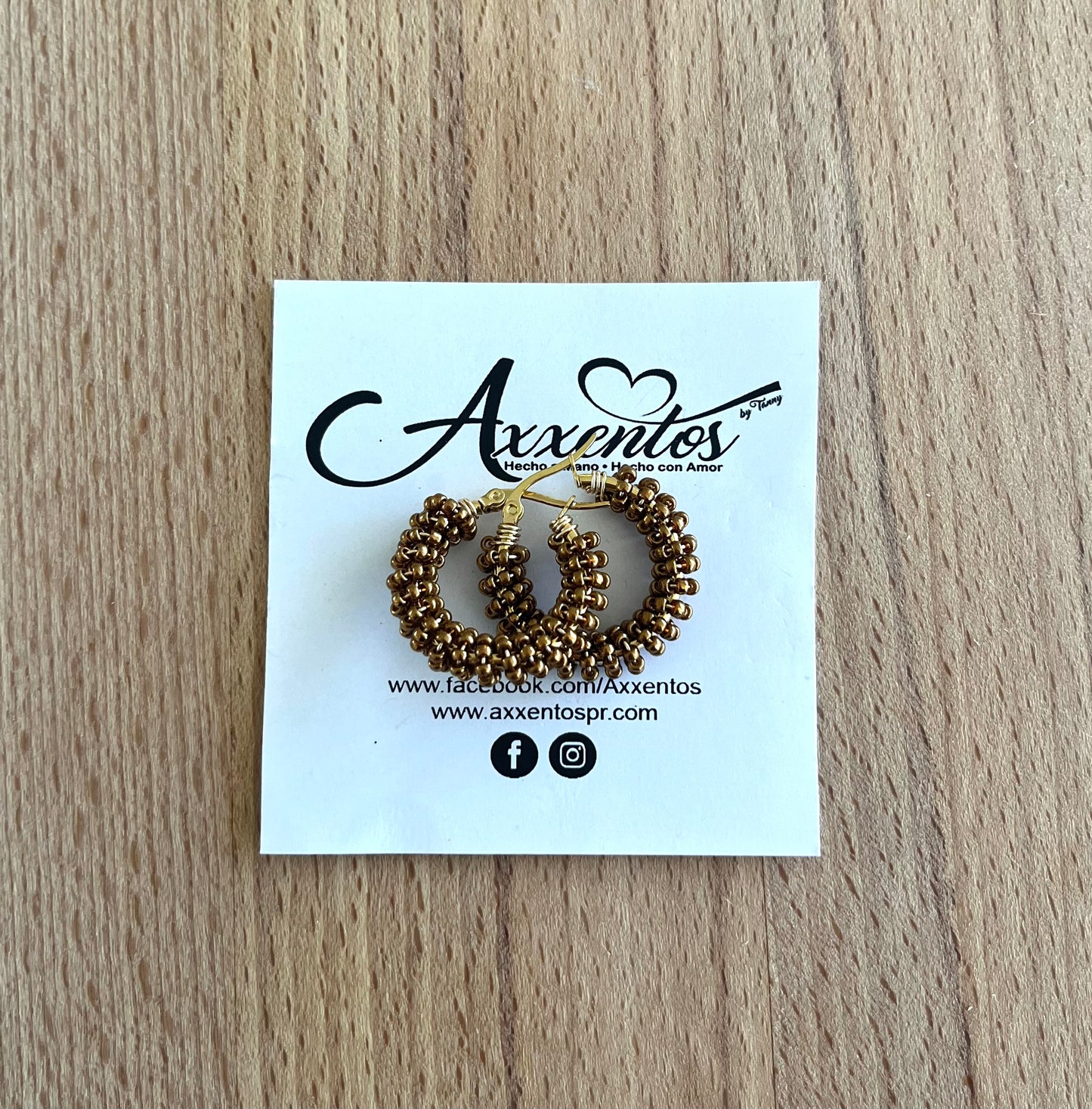 Doble hoops earrings small