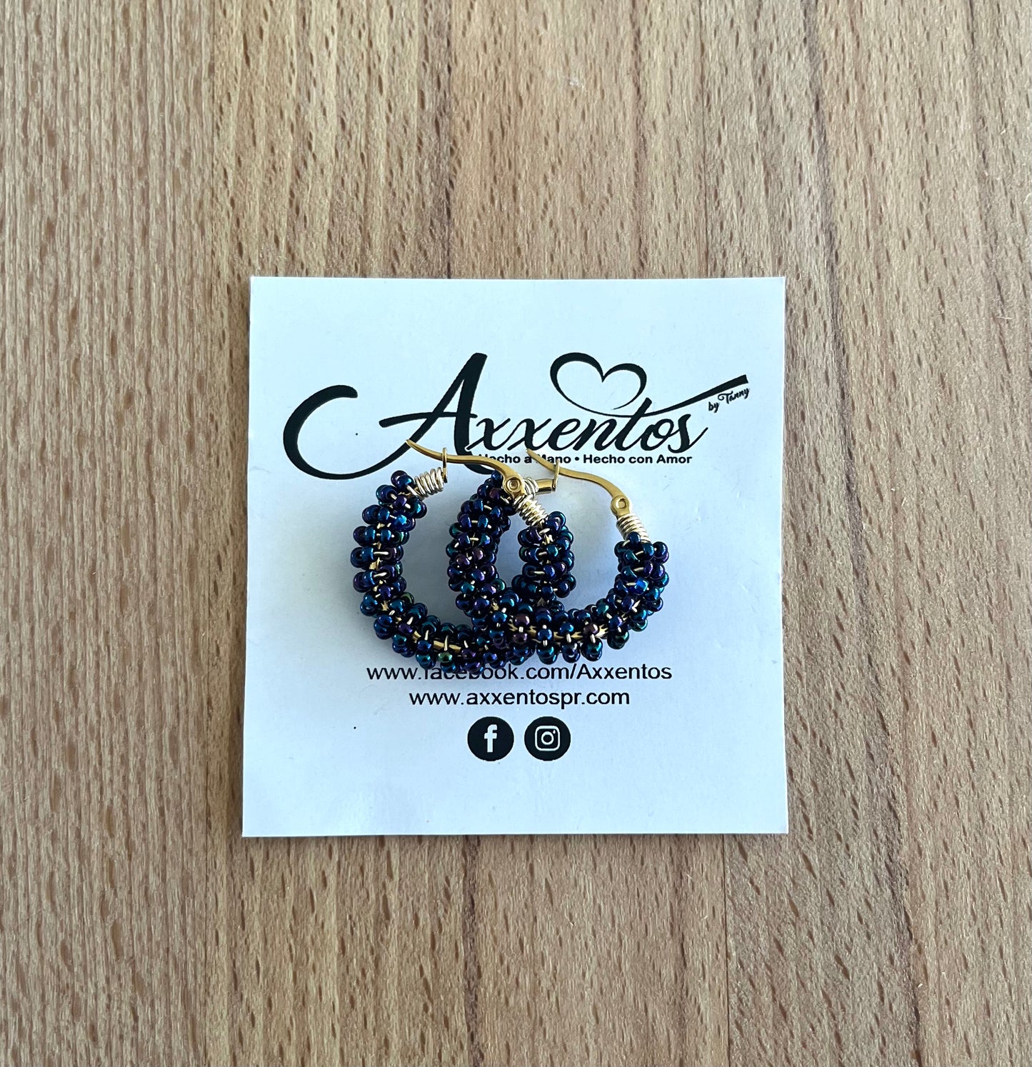 Doble hoops earrings small