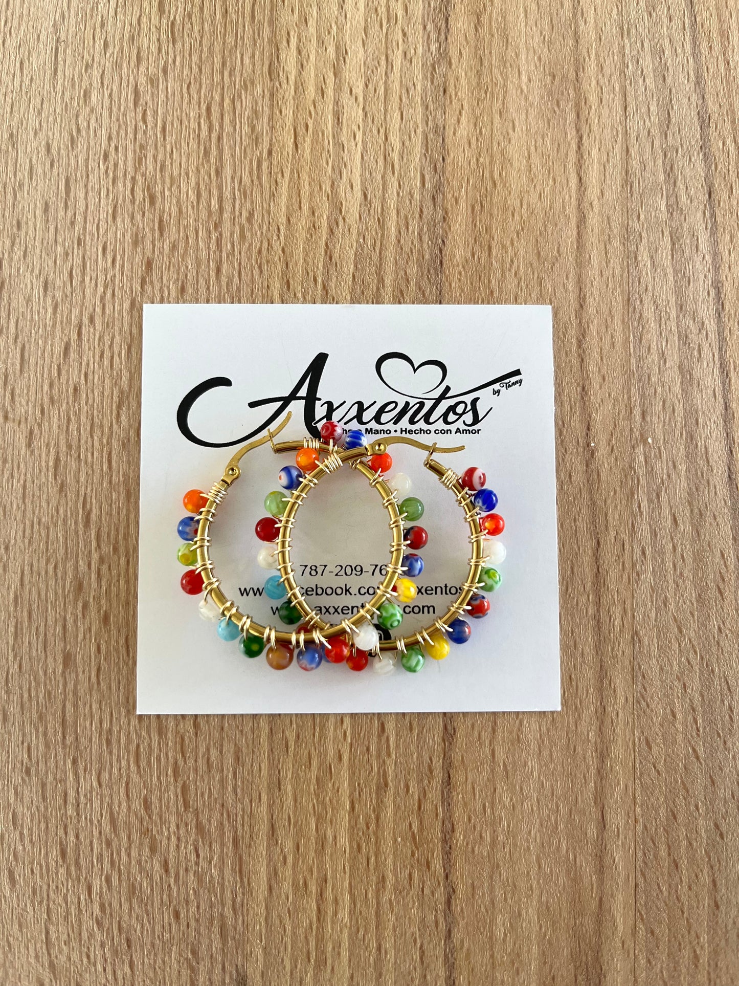 Medium hoops earrings